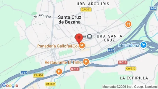 Apartments for rent i Santa Cruz de Bezana - kort over placeringen