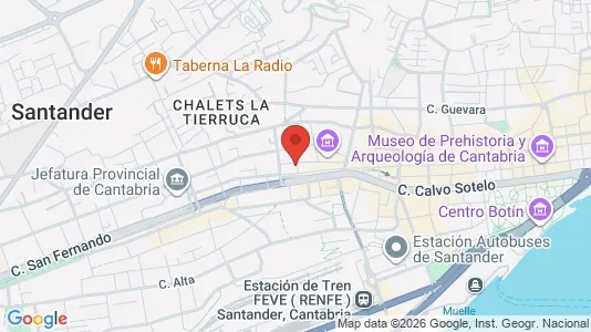 Apartments for rent i Santander - kort over placeringen