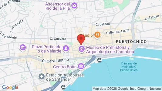 Apartments for rent i Santander - kort over placeringen