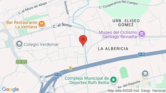 Apartments for rent i Santander - kort over placeringen