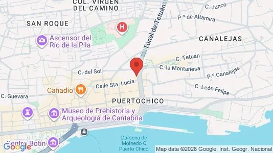 Apartments for rent i Santander - kort over placeringen