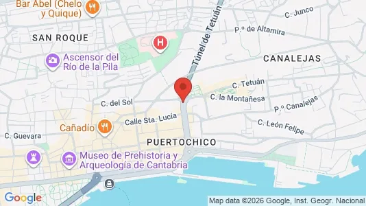 Apartments for rent i Santander - kort over placeringen
