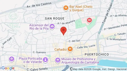 Apartments for rent i Santander - kort over placeringen