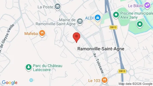 Apartments for rent i Toulouse - kort over placeringen