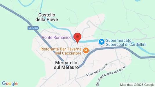 Apartments for rent i Borgo Pace - kort over placeringen