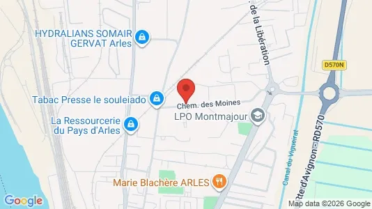 Apartments for rent i Arles - kort over placeringen