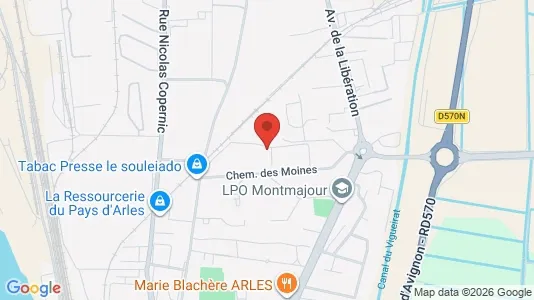 Apartments for rent i Arles - kort over placeringen