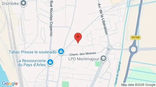 Apartments for rent i Arles - kort over placeringen