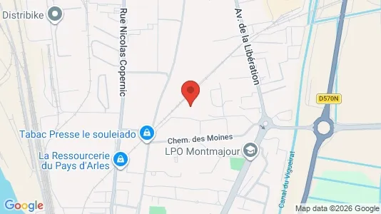 Apartments for rent i Arles - kort over placeringen