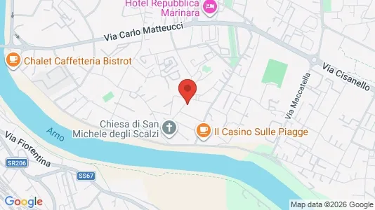 Rooms for rent i Pisa - kort over placeringen