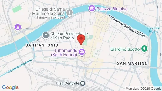 Rooms for rent i Pisa - kort over placeringen