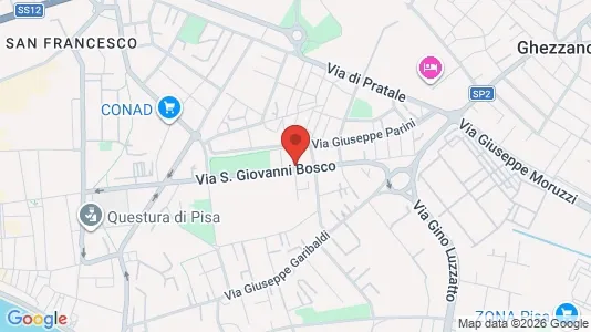 Rooms for rent i Pisa - kort over placeringen