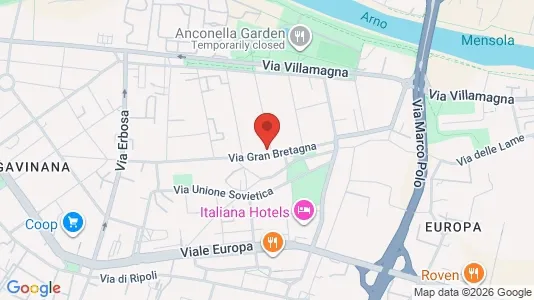 Apartments for rent i Florence - kort over placeringen