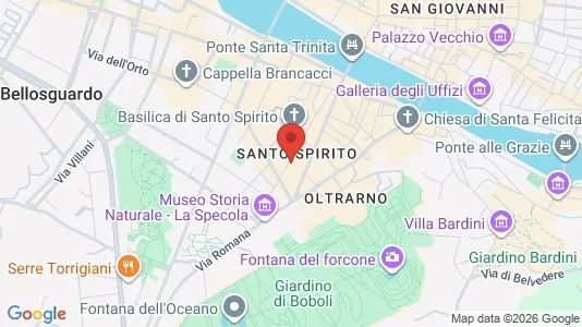 Apartments for rent i Florence - kort over placeringen