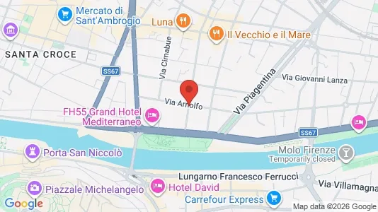 Apartments for rent i Florence - kort over placeringen