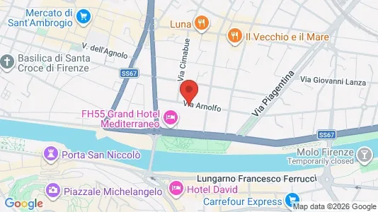 Apartments for rent i Florence - kort over placeringen