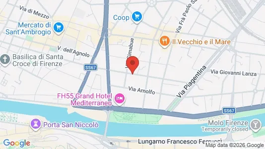 Apartments for rent i Florence - kort over placeringen