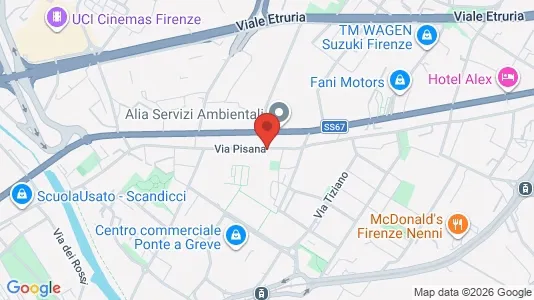 Apartments for rent i Florence - kort over placeringen
