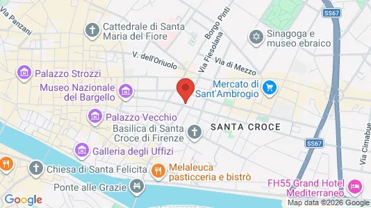 Apartments for rent i Florence - kort over placeringen