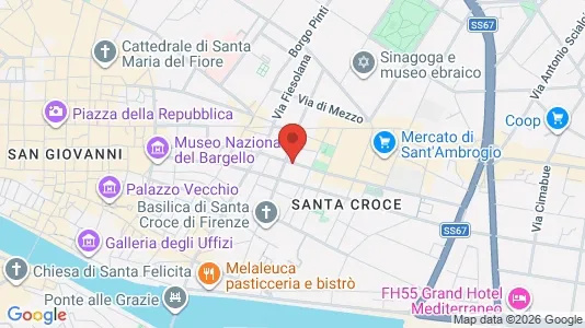 Apartments for rent i Florence - kort over placeringen