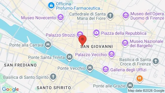 Apartments for rent i Florence - kort over placeringen