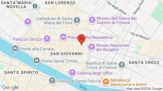 Apartments for rent i Florence - kort over placeringen