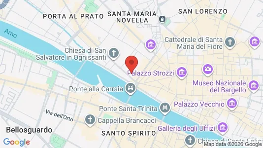 Apartments for rent i Florence - kort over placeringen