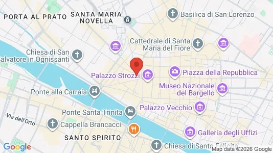 Apartments for rent i Florence - kort over placeringen
