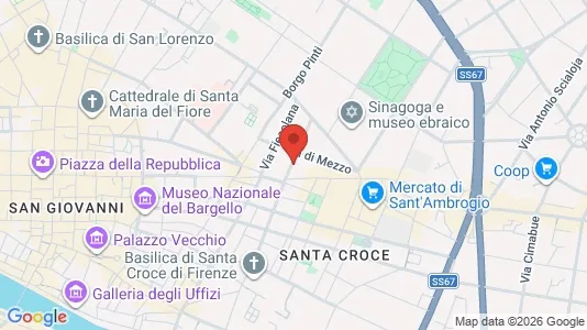 Apartments for rent i Florence - kort over placeringen