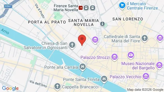 Apartments for rent i Florence - kort over placeringen