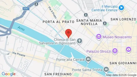 Apartments for rent i Florence - kort over placeringen