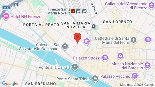 Apartments for rent i Florence - kort over placeringen