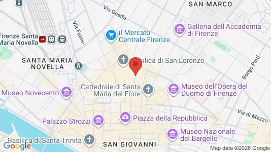 Apartments for rent i Florence - kort over placeringen