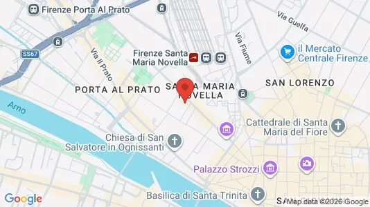 Apartments for rent i Florence - kort over placeringen