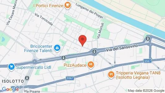 Apartments for rent i Florence - kort over placeringen