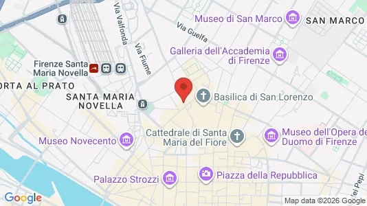 Apartments for rent i Florence - kort over placeringen