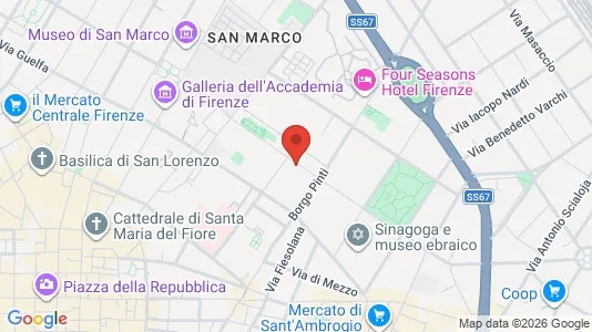 Apartments for rent i Florence - kort over placeringen