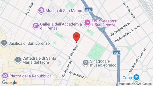 Apartments for rent i Florence - kort over placeringen