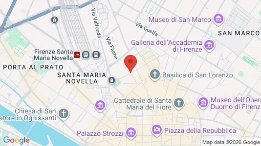 Rooms for rent i Florence - kort over placeringen