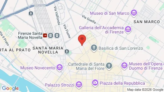 Apartments for rent i Florence - kort over placeringen