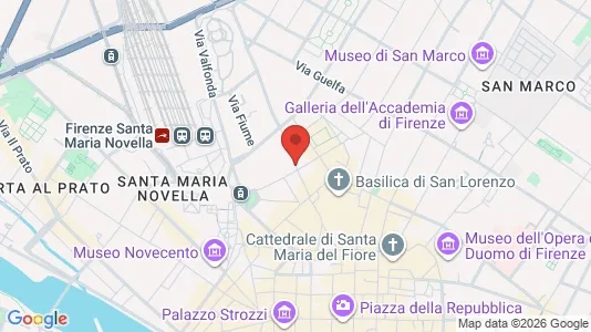 Apartments for rent i Florence - kort over placeringen