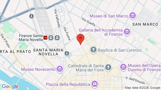Apartments for rent i Florence - kort over placeringen