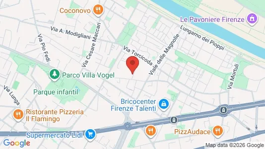 Apartments for rent i Florence - kort over placeringen