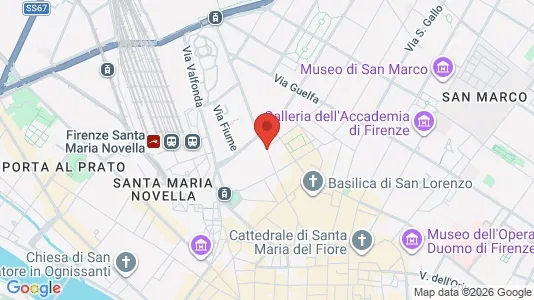 Rooms for rent i Florence - kort over placeringen