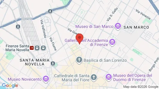 Apartments for rent i Florence - kort over placeringen