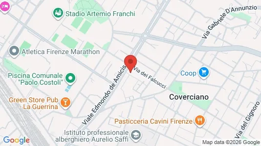 Apartments for rent i Florence - kort over placeringen