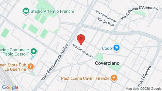 Apartments for rent i Florence - kort over placeringen