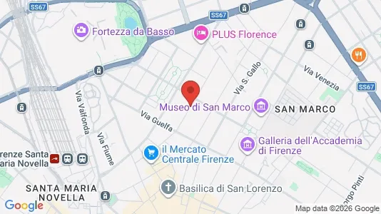 Apartments for rent i Florence - kort over placeringen