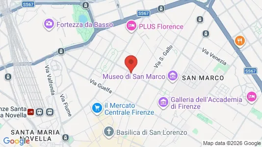 Rooms for rent i Florence - kort over placeringen