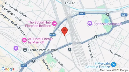 Apartments for rent i Florence - kort over placeringen